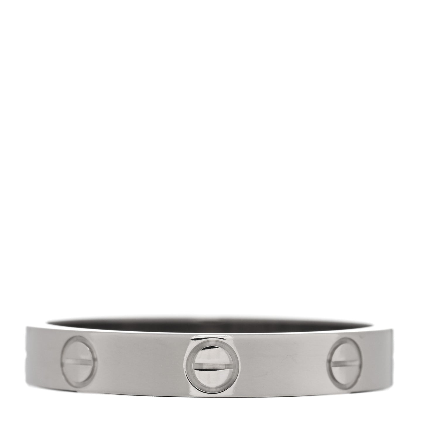 18K White Gold 3.5mm LOVE Wedding Band Ring 59 8.75