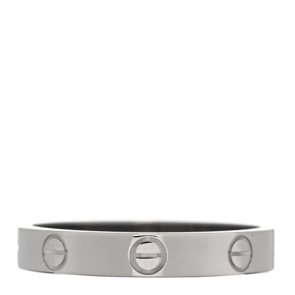 Cartier 18K White Gold 3.5mm LOVE Wedding Band Ring 59 8.75 4 of 5