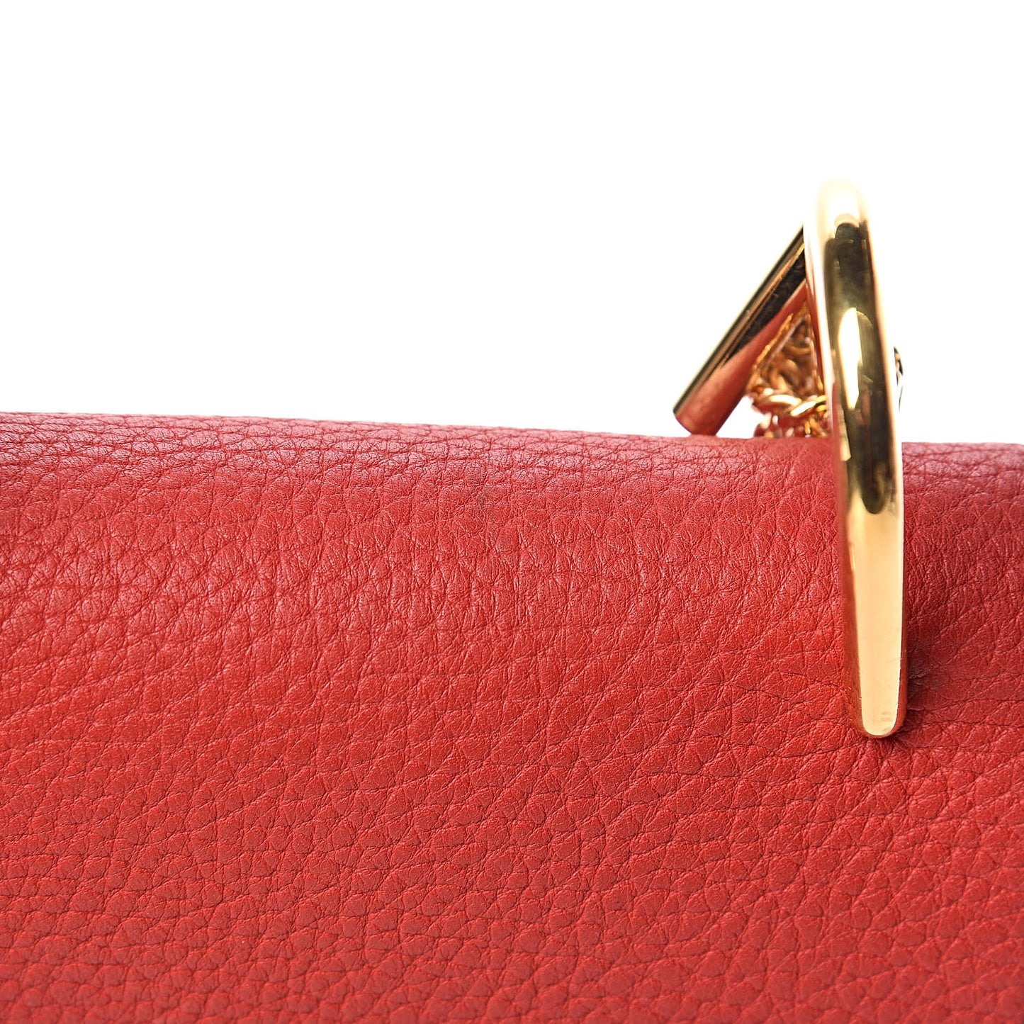 Grained Lambskin Mini Drew Shoulder Bag Plaid Red
