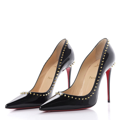 Christian Louboutin Patent Anjalina 100 Pumps 40 Black 3 of 9