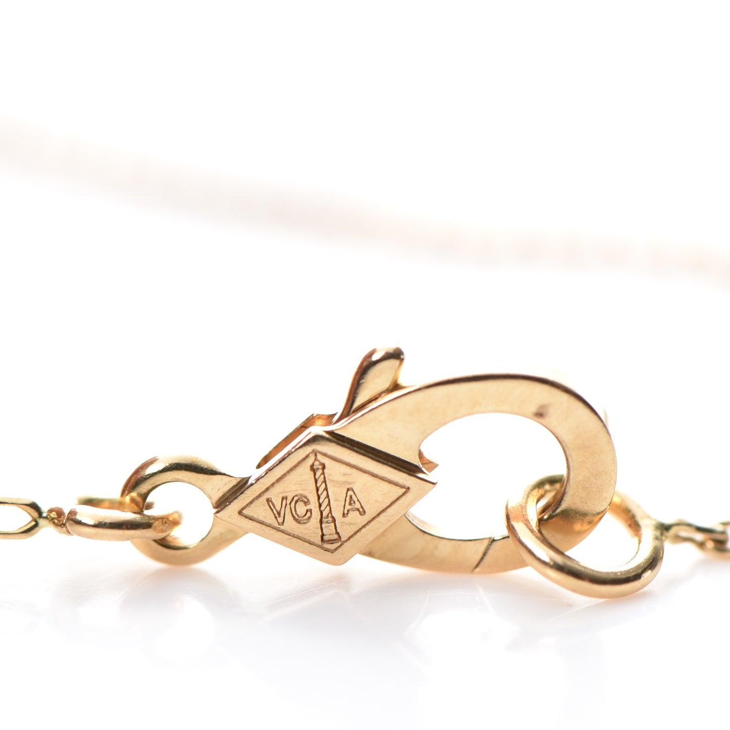 18K Yellow Gold Mother of Pearl Sweet Alhambra Bracelet