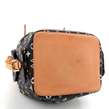 Louis Vuitton Monogram Multicolor Petit Noe Black 4 of 10
