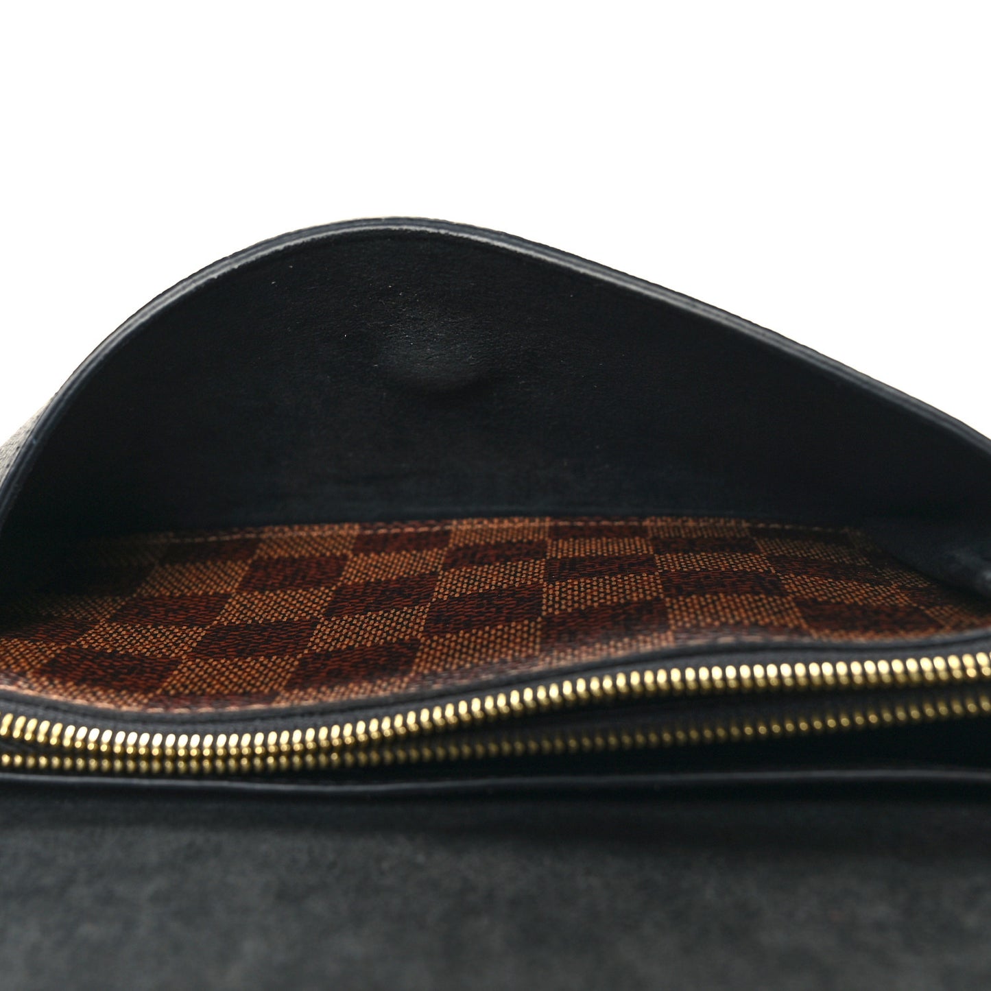Damier Ebene Vavin Chain Wallet Black