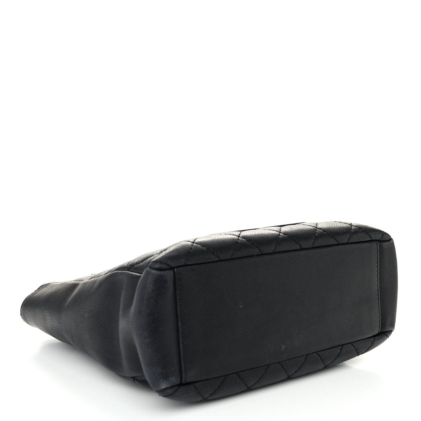 Caviar Quilted Petit Shopping Tote PST Black