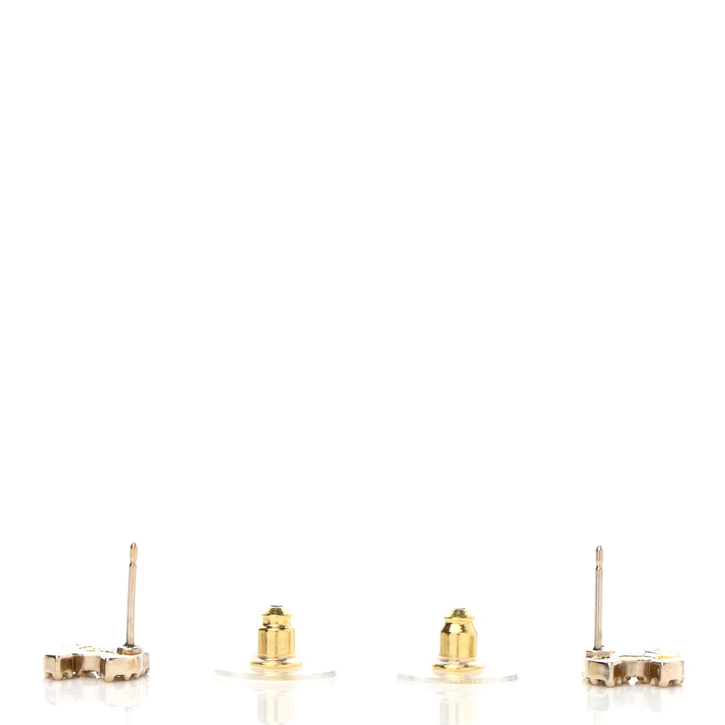 Crystal CC Earrings Gold