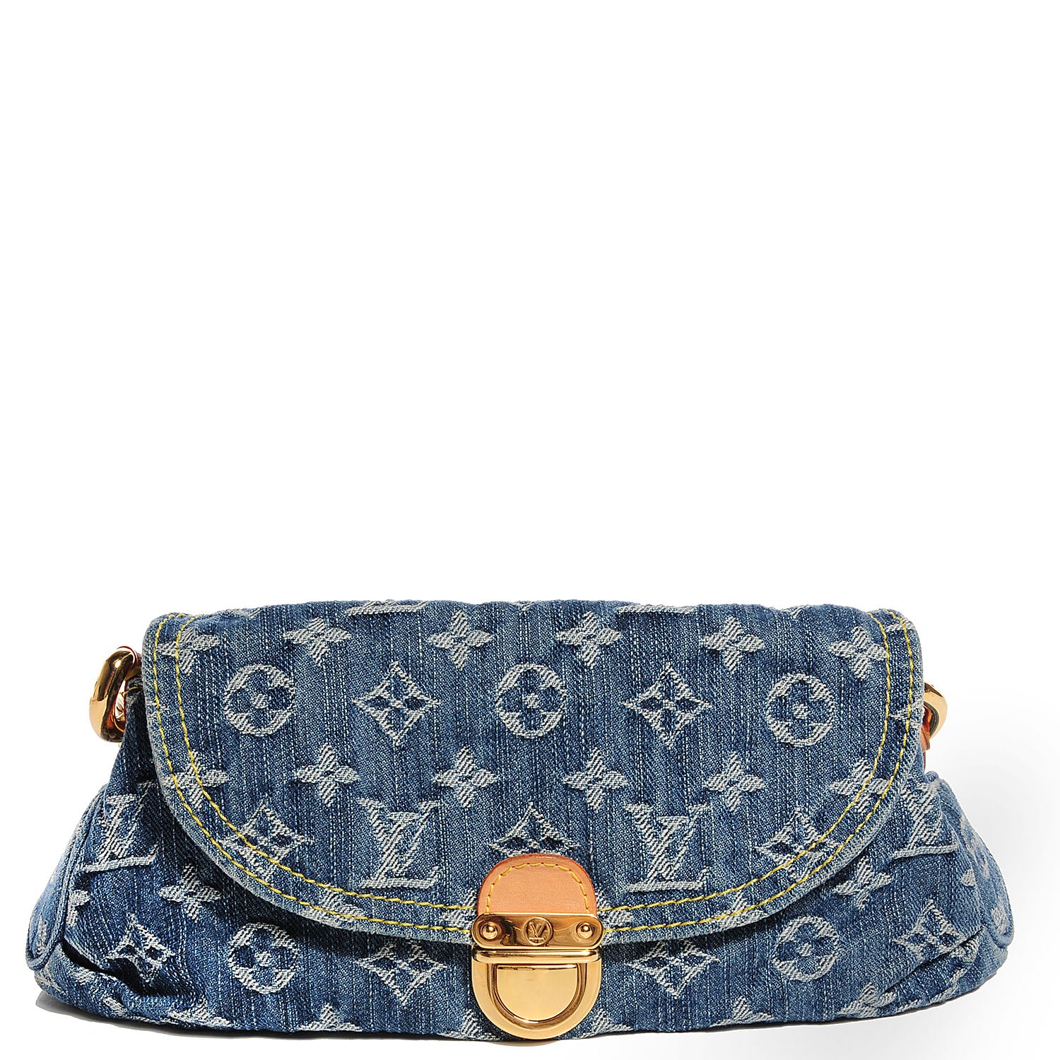Louis Vuitton Monogram Denim Mini Pleaty Blue 1 of 7