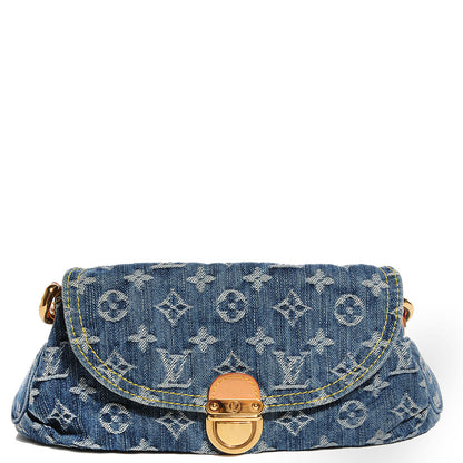 Louis Vuitton Monogram Denim Mini Pleaty Blue 1 of 7
