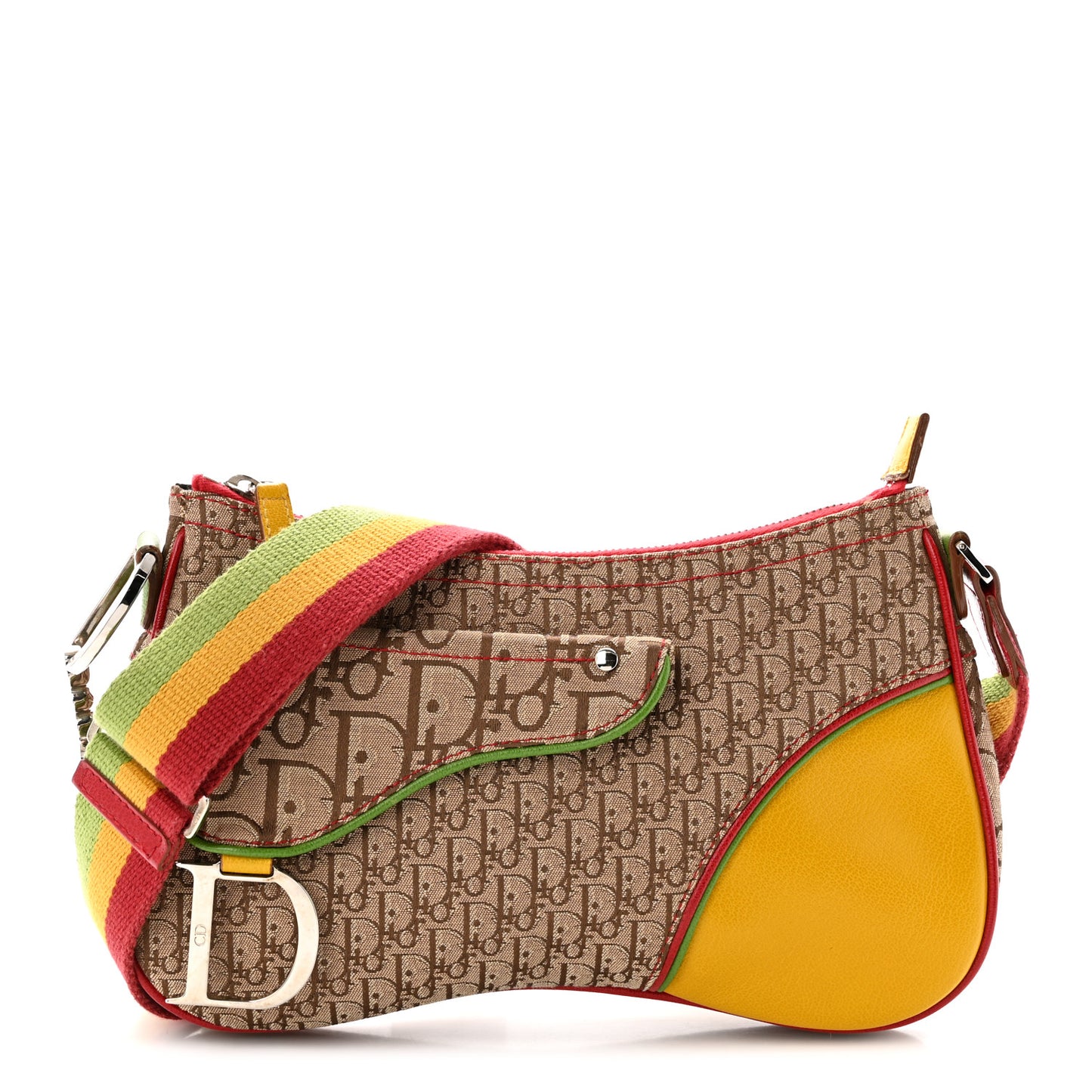 Monogram Rasta Double Saddle Beige Saddle Beige