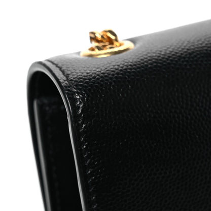 Saint Laurent Grain De Poudre Medium Classic Monogram Kate Tassel Satchel Black 12 of 12