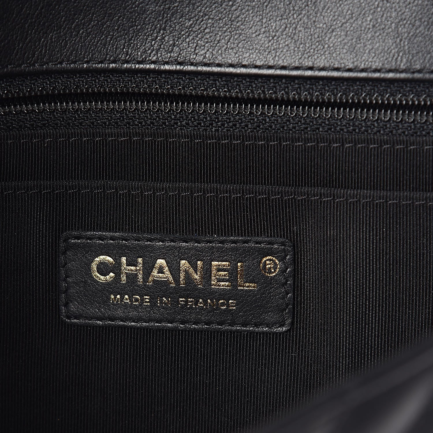Chanel Calfskin Chevron Quilted Statement Flap Black 6 of 11