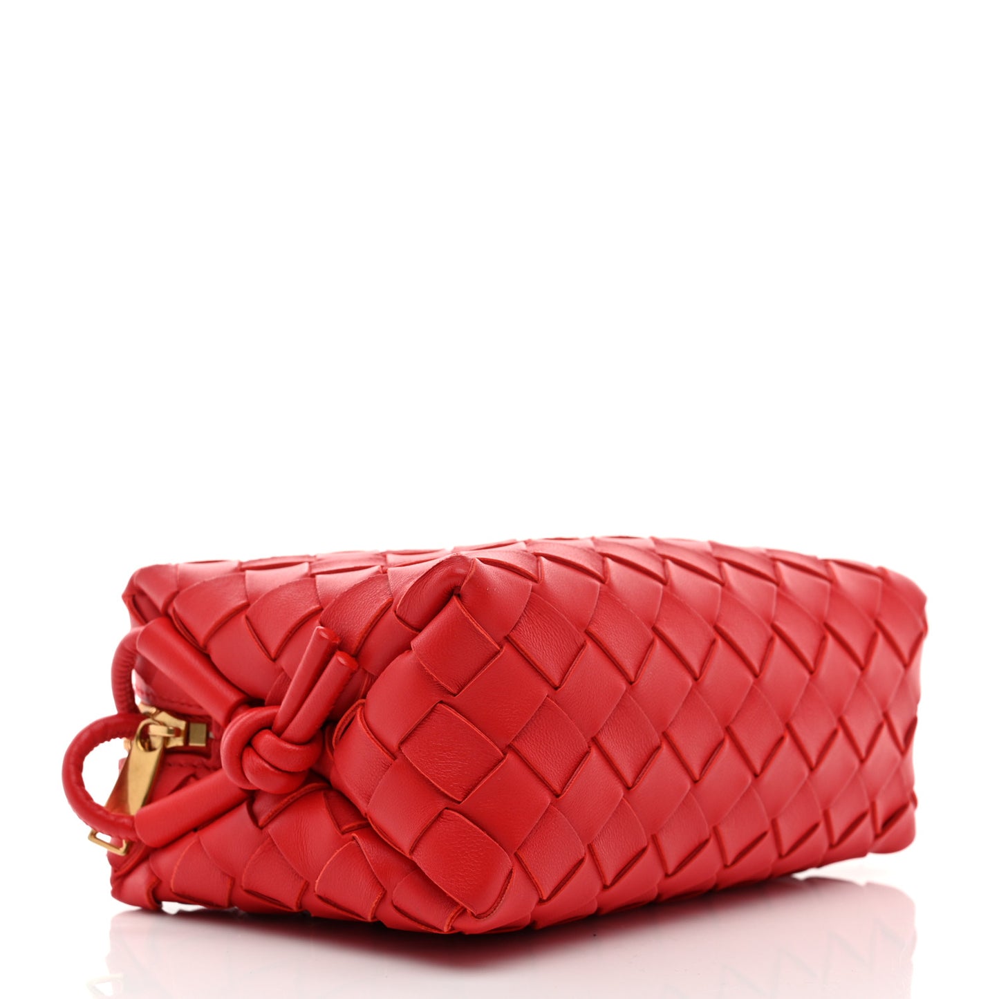 Nappa Intrecciato Mini Loop Camera Bag Apple Candy