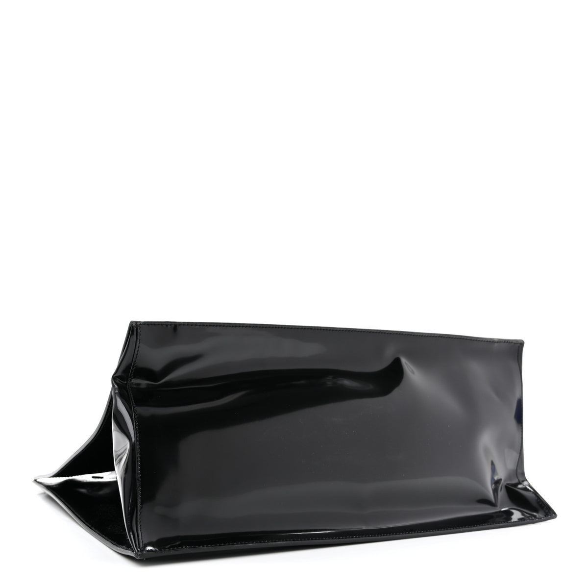 Mesh Patent Rive Gauche Tote Black