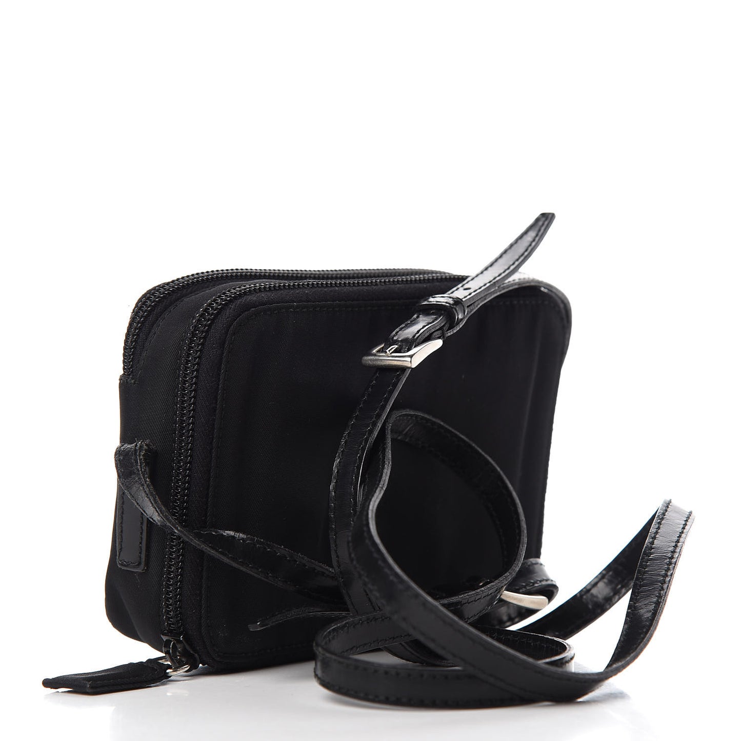 Tessuto Nylon Mini Camera Crossbody Black