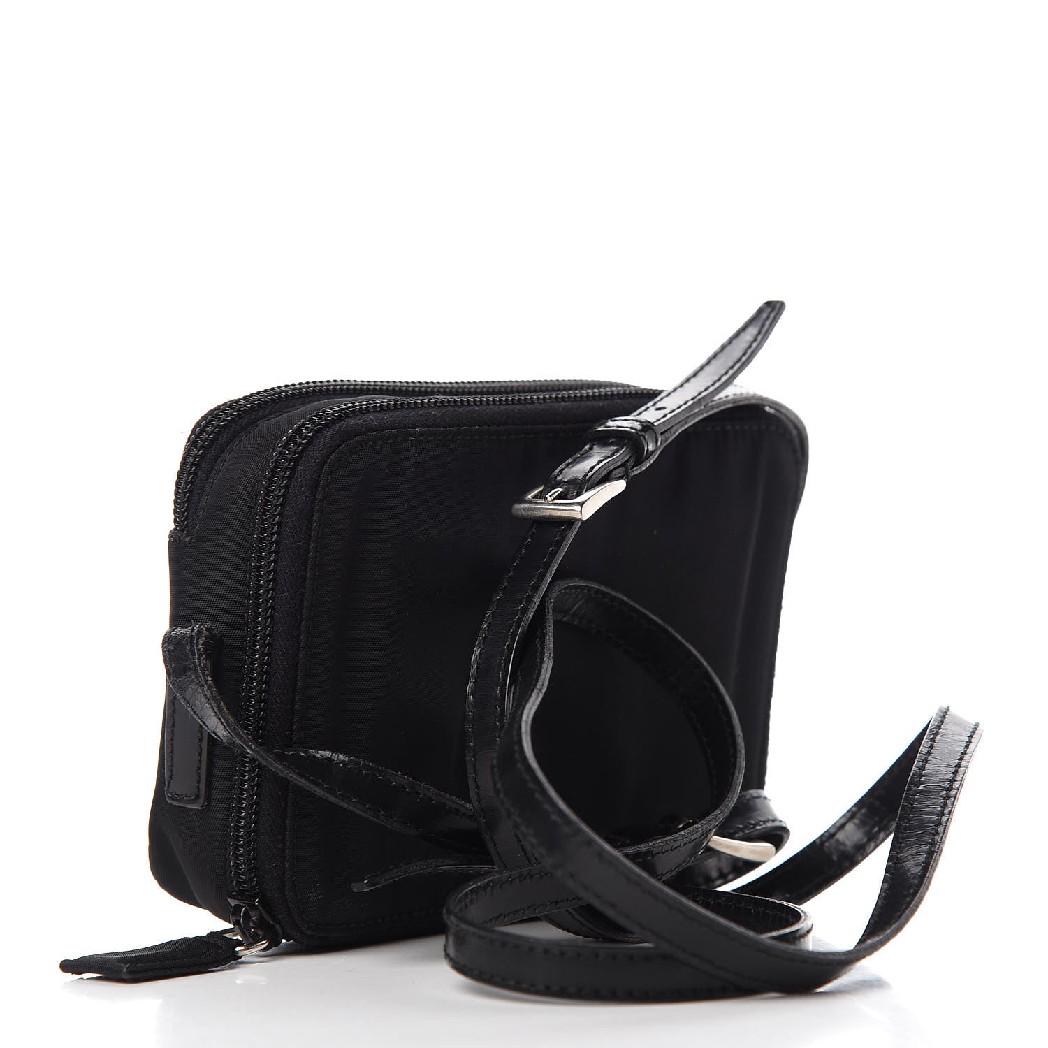 Prada Tessuto Nylon Mini Camera Crossbody Black 3 of 12