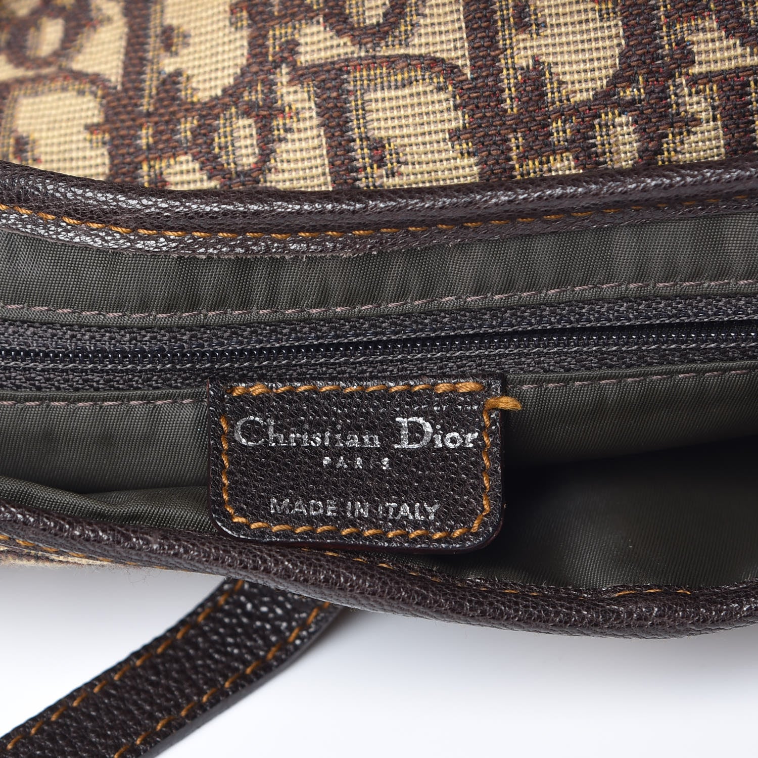 Christian Dior Monogram Saddle Bag Brown 6 of 7