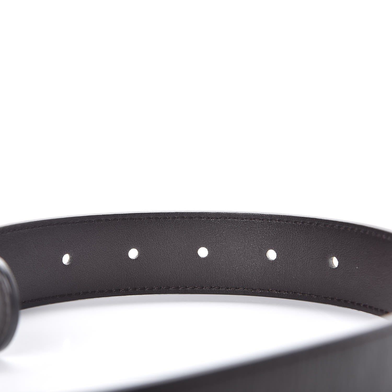 Gucci Calfskin Double G 30mm Belt 80 32 Dark Cocoa 5 of 7