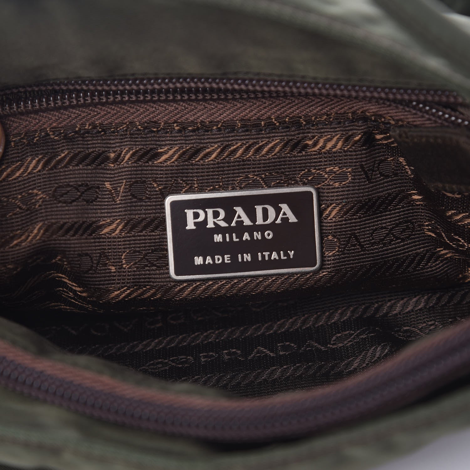 Prada Nylon Vela Shoulder Bag Mimetico 6 of 10