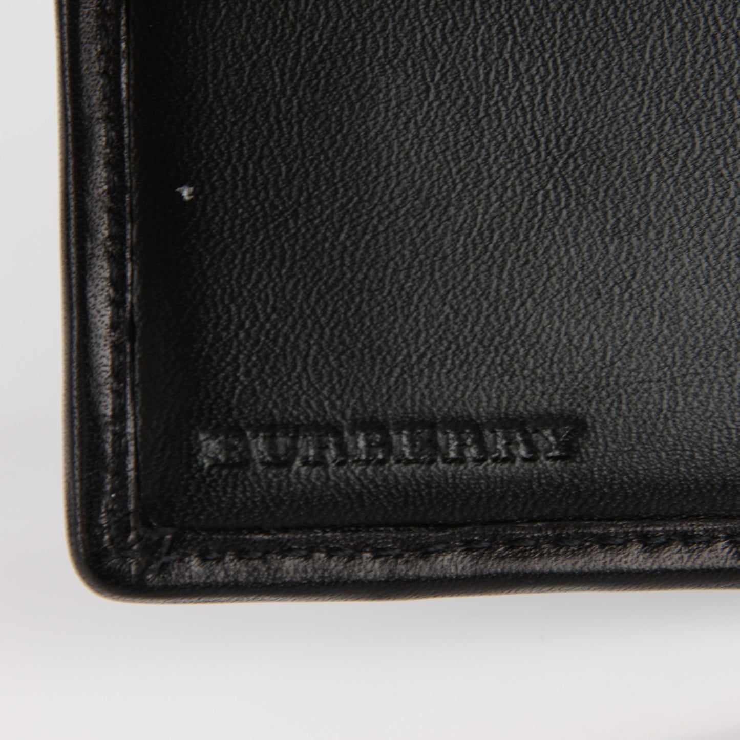 London Check Bi-Fold Mens Wallet Charcoal Black