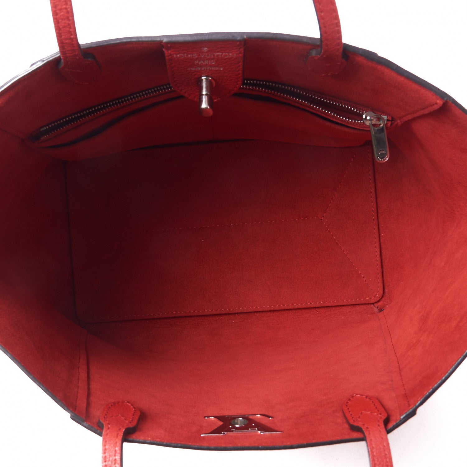 Louis Vuitton Calfskin Lockme Cabas Rubis 5 of 9