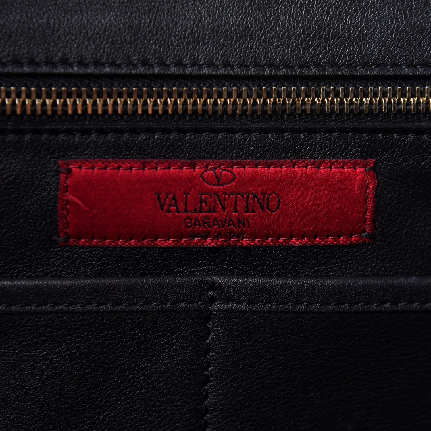 Valentino Garavani Vitello Medium Rockstud Tote Black 6 of 15