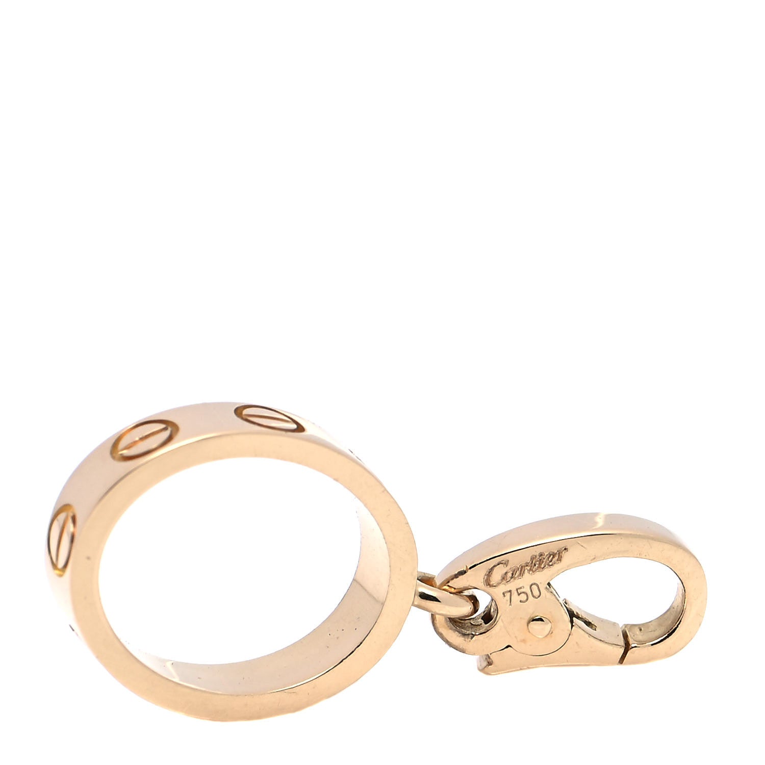 Cartier 18K Yellow Gold LOVE Ring Charm 4 of 4