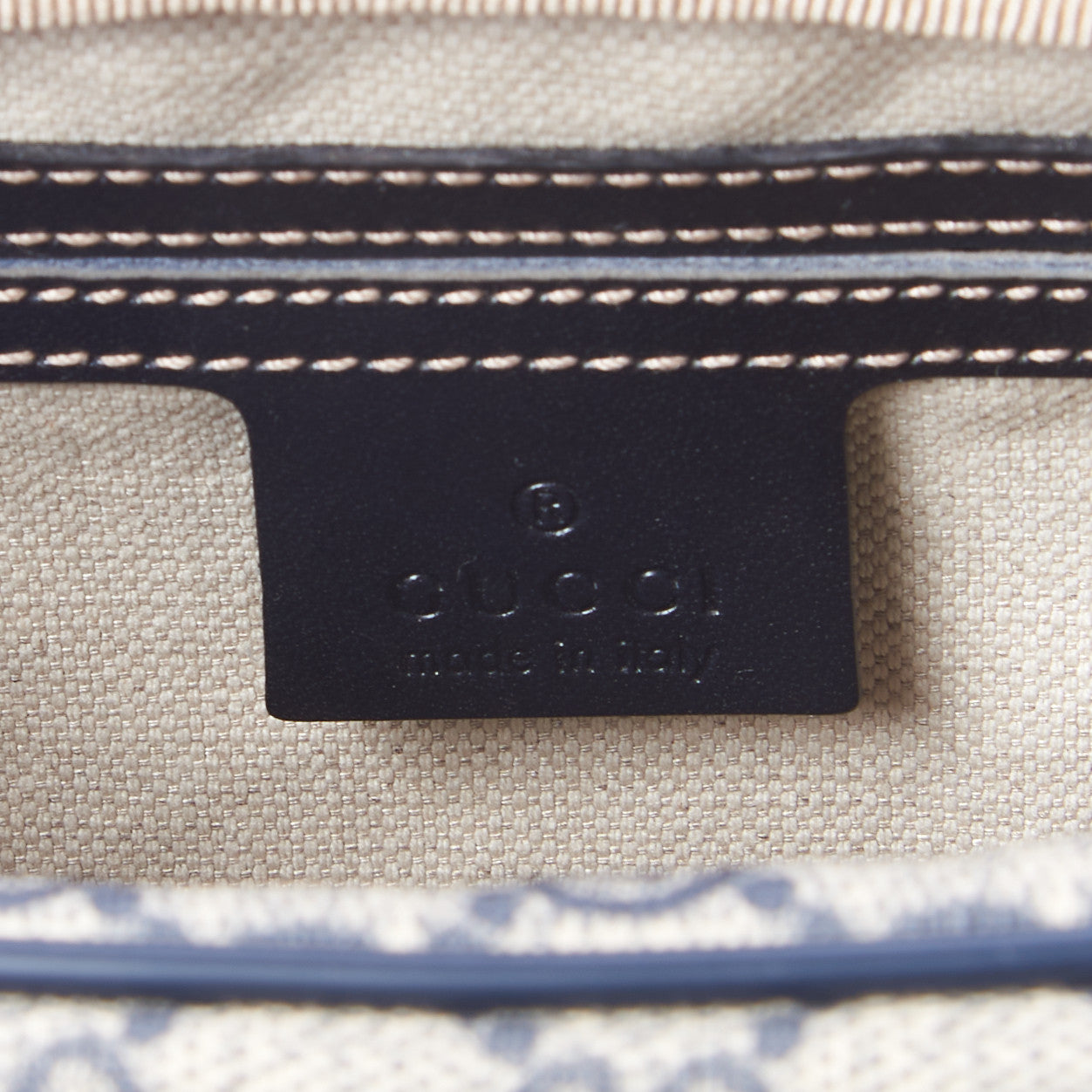 Gucci GG Plus Monogram Small Shoulder Bag Navy 8 of 9