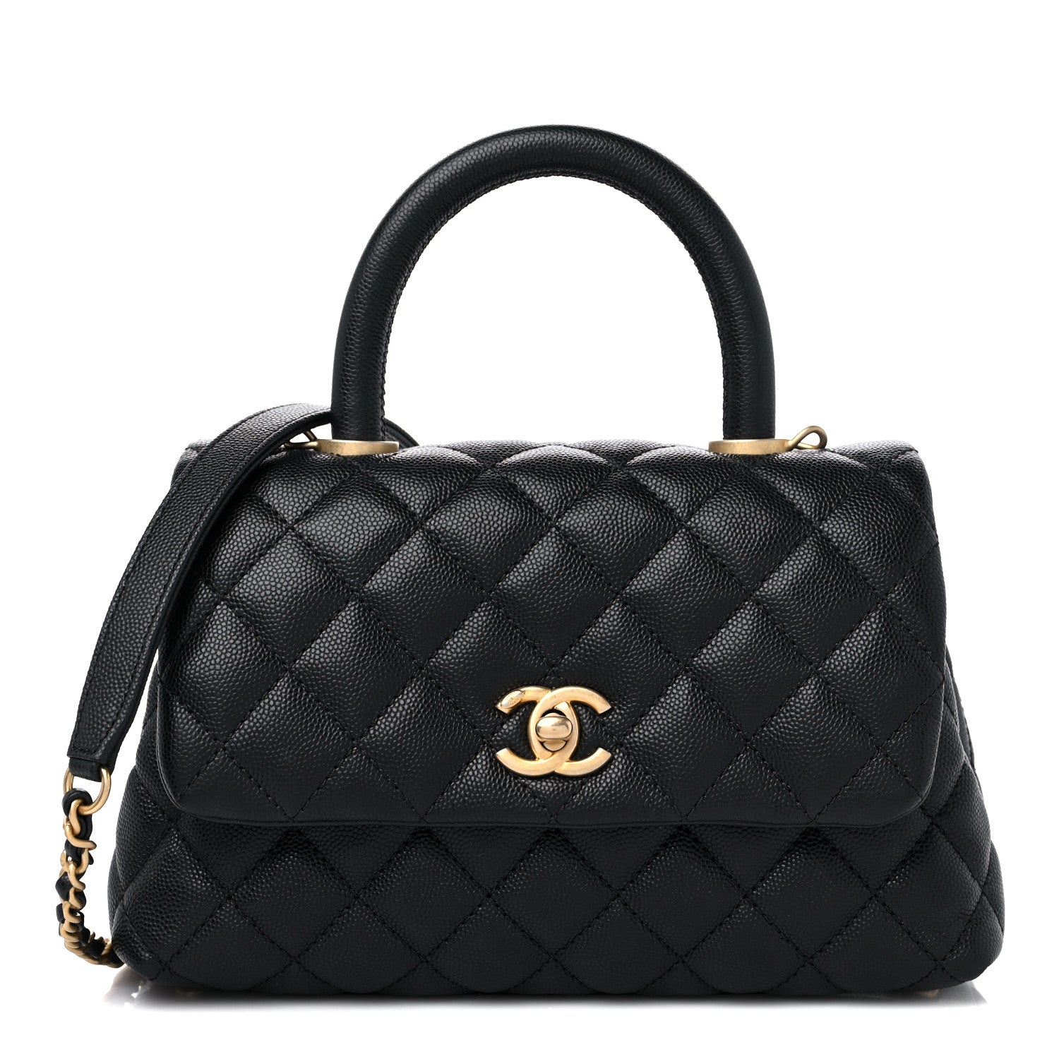 Chanel Caviar Quilted Mini Coco Handle Flap Black 1 of 9