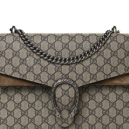 Gucci GG Supreme Monogram Medium Dionysus Shoulder Bag Taupe 9 of 11
