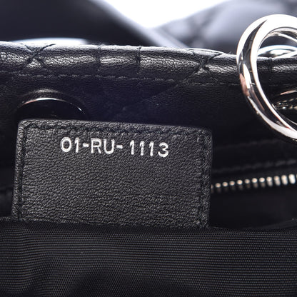 Christian Dior Lambskin Cannage Small Dior Soft Shopping Tote Black 7 of 7
