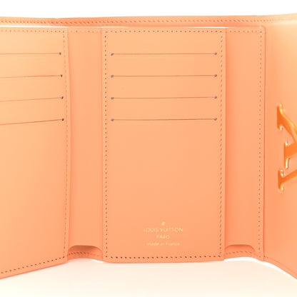 Louis Vuitton Taurillon Capucines Compact Maxi Wallet Apricot Orange 5 of 7