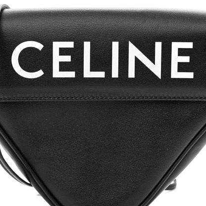 Celine Smooth Calfskin Triangle Crossbody Bag Black 8 of 11