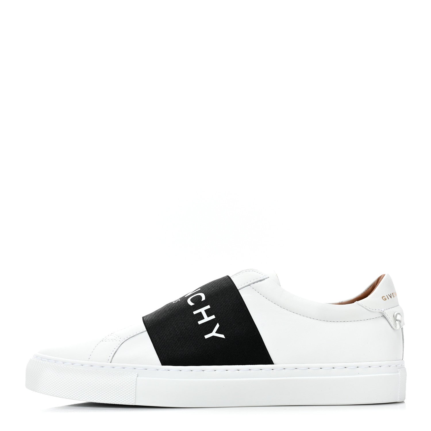 Givenchy Calfskin Band Logo Womens Urban Street Sneakers 38.5 White Black 1 of 10