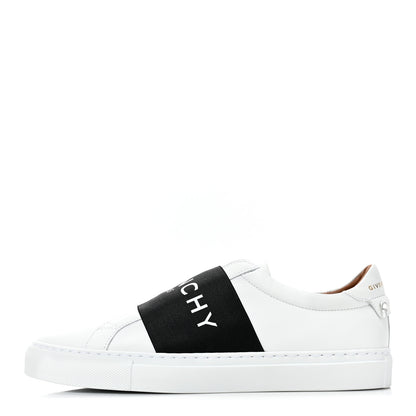 Givenchy Calfskin Band Logo Womens Urban Street Sneakers 38.5 White Black 1 of 10