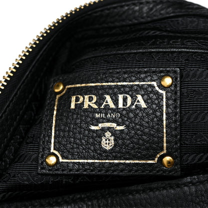 Prada Vitello Daino Shopping Tote Black 6 of 11