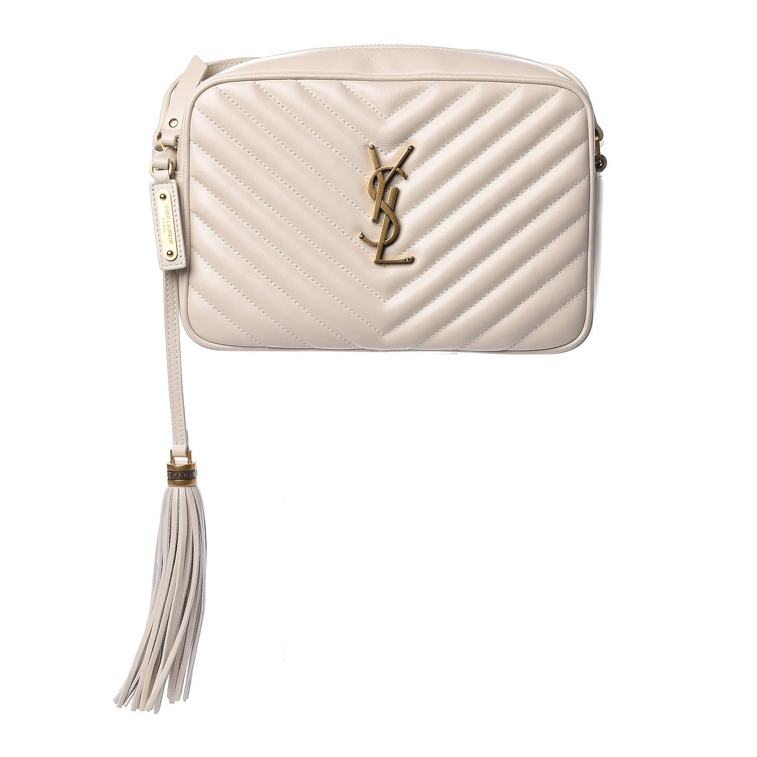 Saint Laurent Calfskin Matelasse Monogram Lou Camera Bag Washed Light Pink 1 of 9