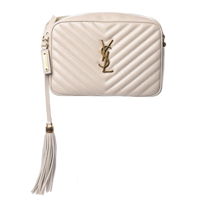 Saint Laurent Calfskin Matelasse Monogram Lou Camera Bag Washed Light Pink 1 of 9