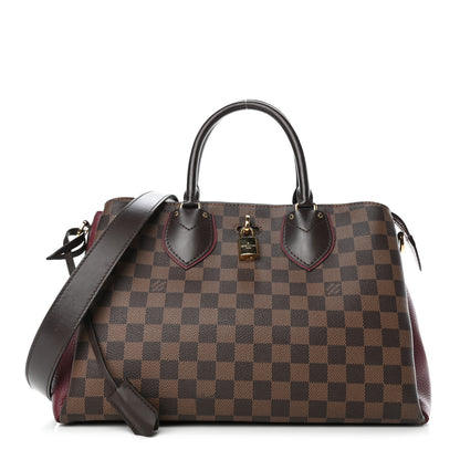 Louis Vuitton Cuir Taurillon Damier Ebene Normandy Bordeaux 1 of 4
