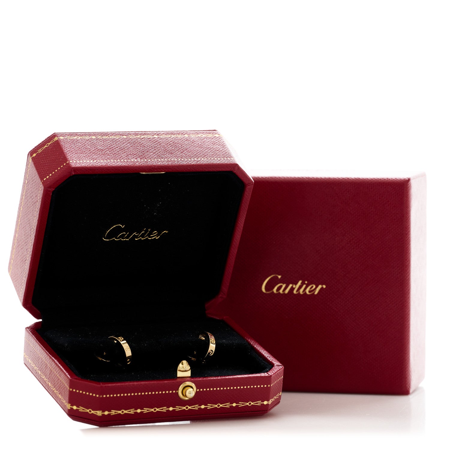 Cartier 18K Yellow Gold Small LOVE Hoop Earrings 6 of 6