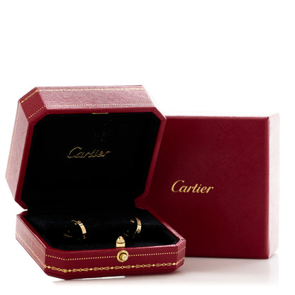 Cartier 18K Yellow Gold Small LOVE Hoop Earrings 6 of 6