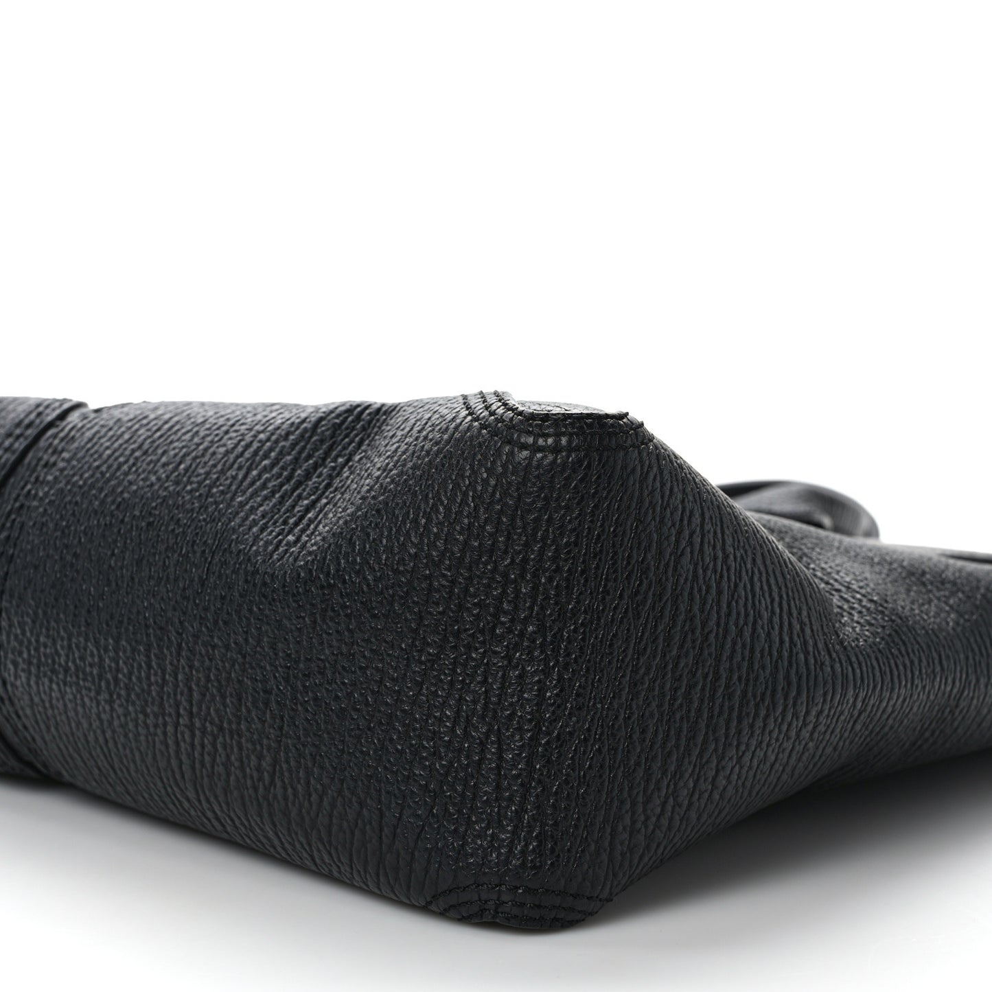 Textured Calfskin Medium Pashli Satchel Black