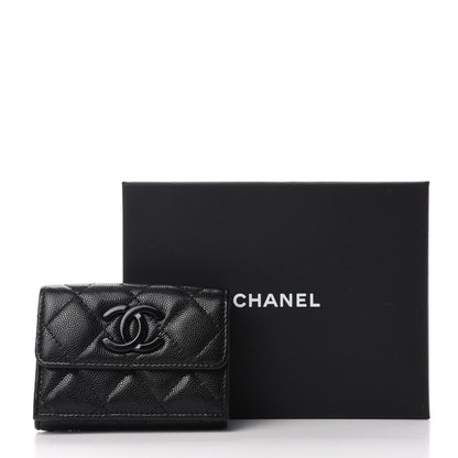 Chanel Caviar Quilted My Everything Small Flap Wallet Black 9 of 9