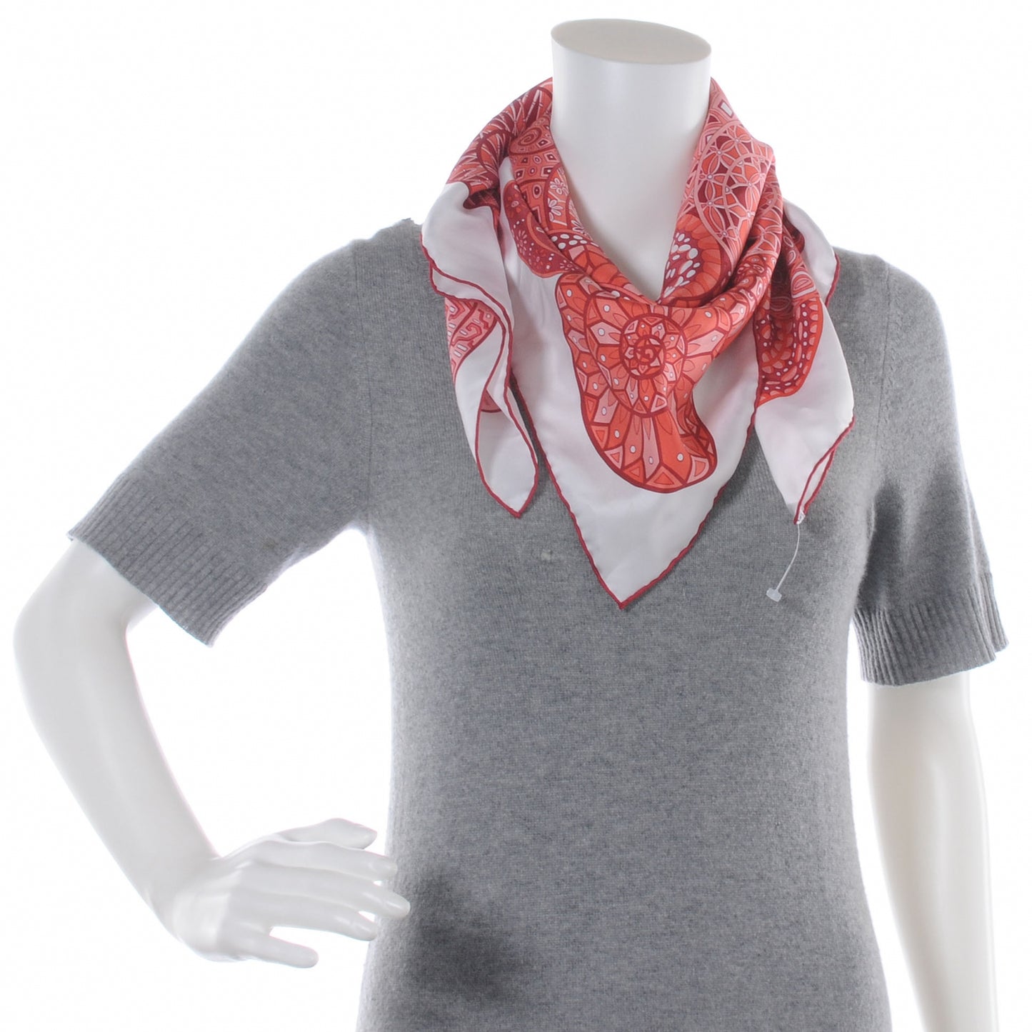 Silk Reves d Escargots Scarf 90