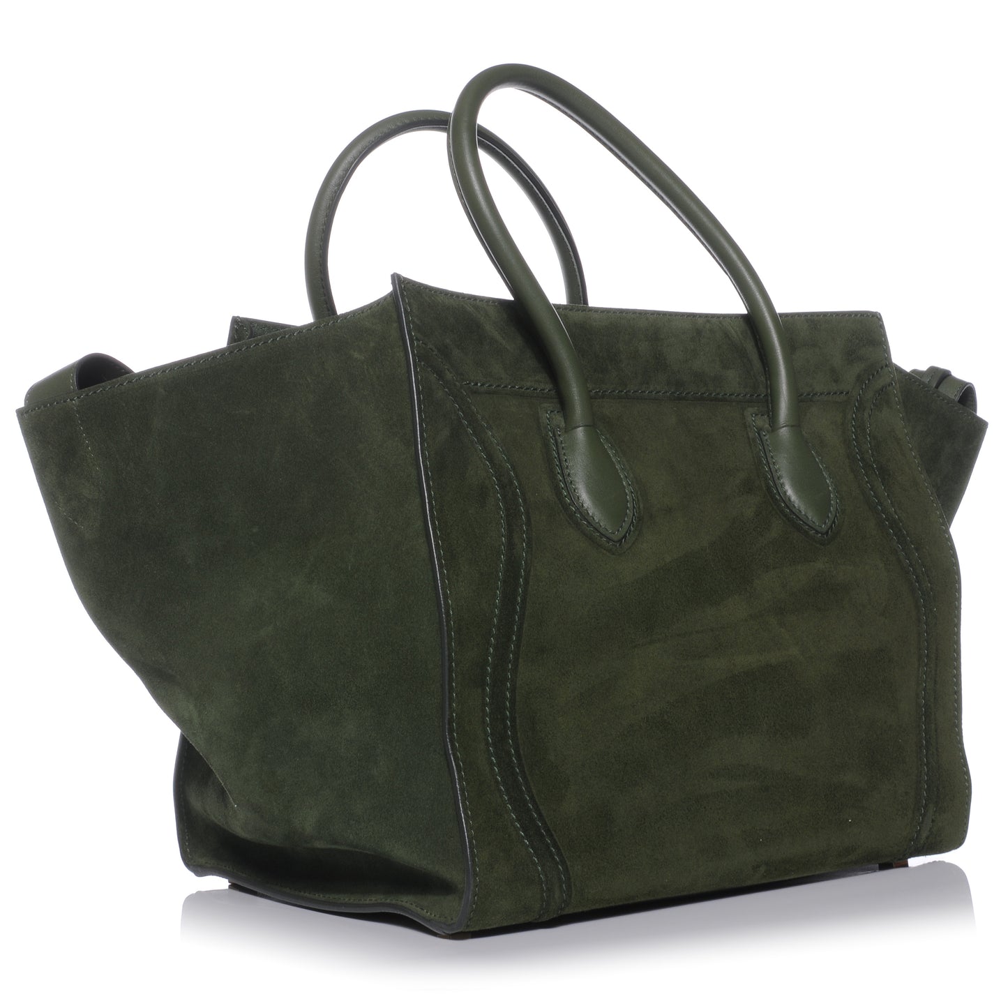 Suede Small Phantom Luggage Olive
