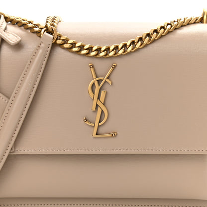 Saint Laurent Calfskin Medium Monogram Sunset Dark Beige 10 of 10