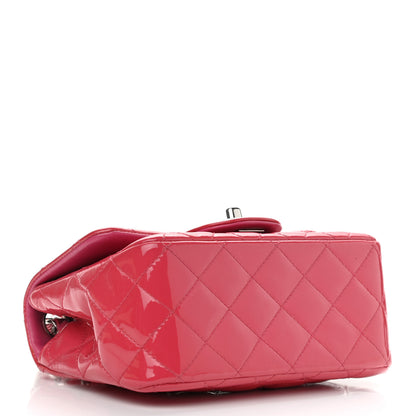 Chanel Patent Quilted Mini Square Flap Pink 4 of 12