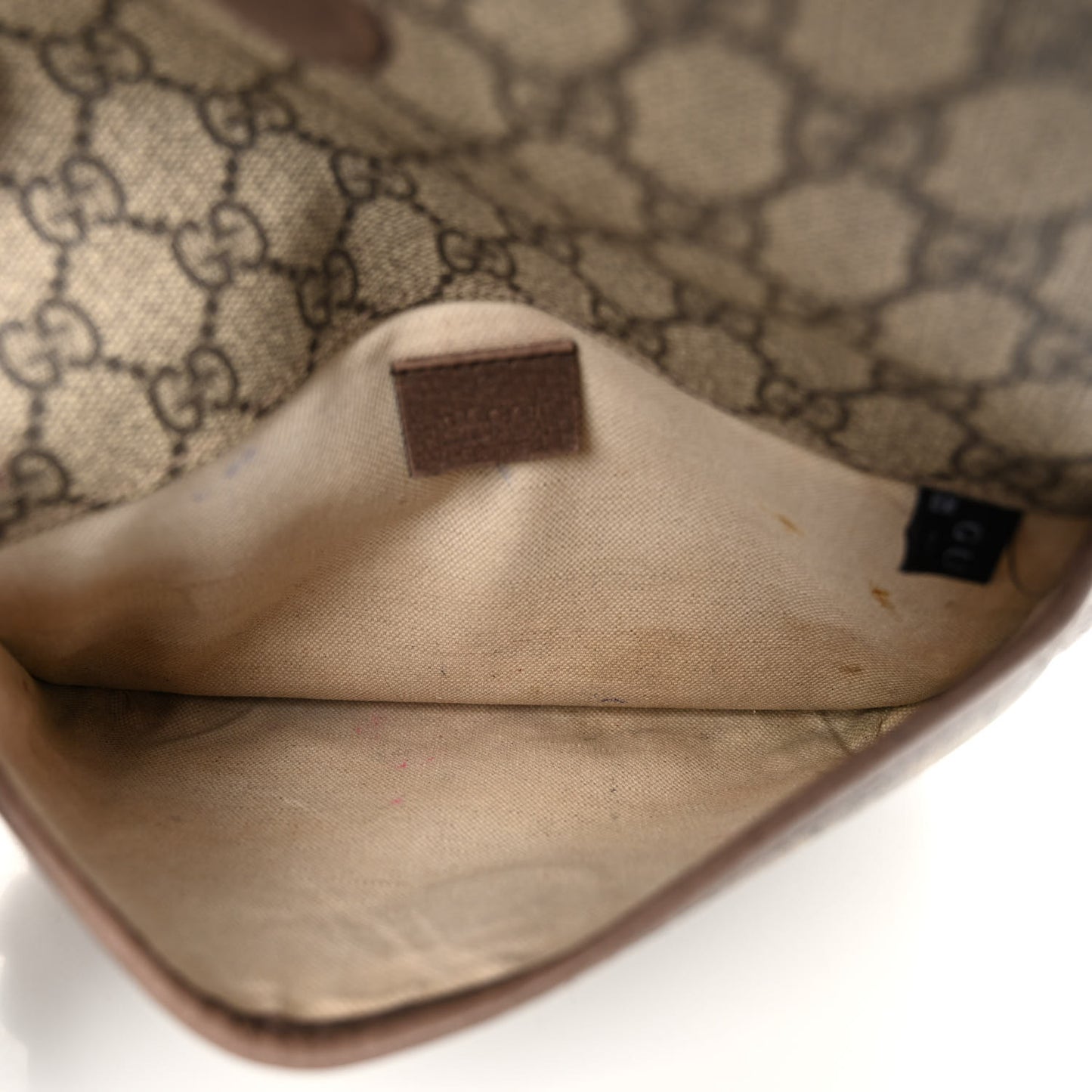 GG Supreme Monogram Neo Vintage Web Belt Bag Brown