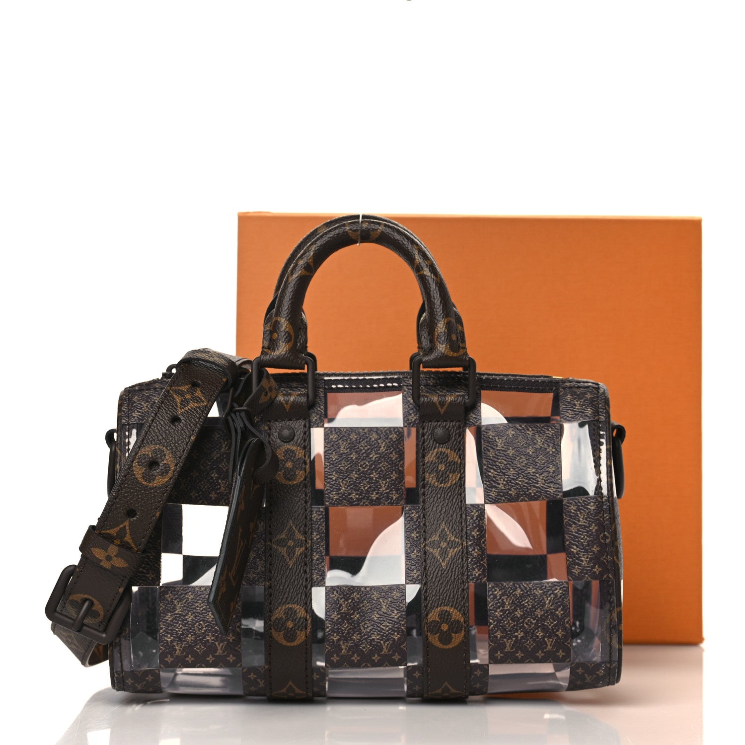 Louis Vuitton PVC Monogram Chess Keepall Bandouliere 25 10 of 10