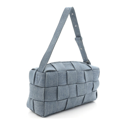 Bottega Veneta Denim Maxi Intrecciato Brick Cassette Bag Indigo Washed 3 of 10