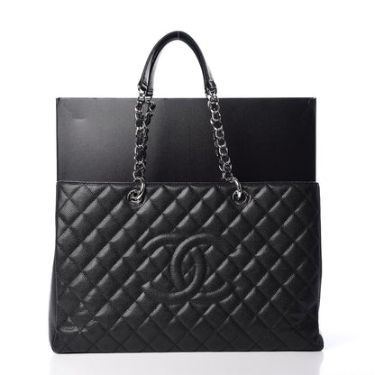Chanel Caviar Quilted XL Grand Shopping Tote GST Black 11 of 11