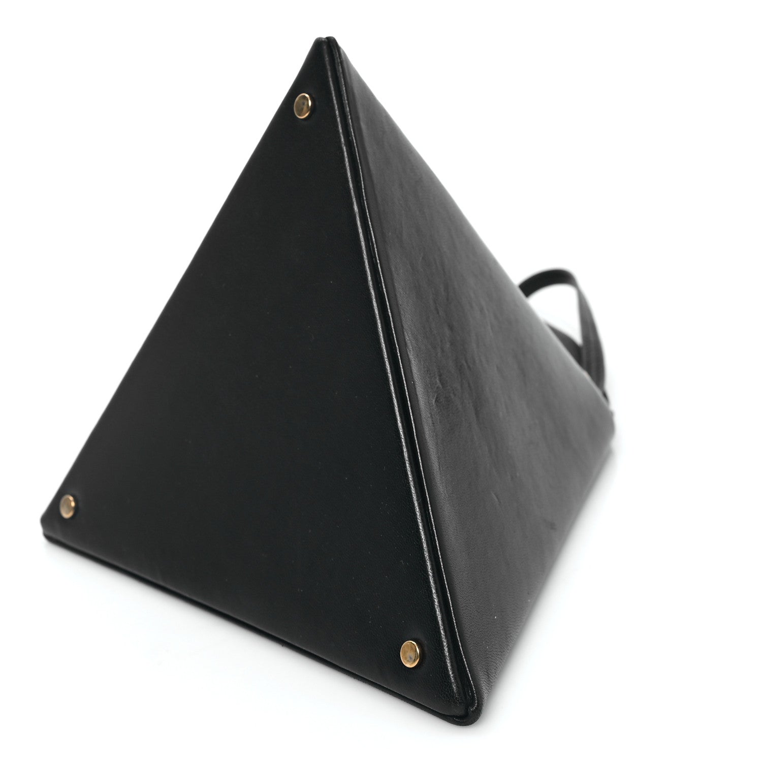 Saint Laurent Lambskin Pyramid Clutch Black 11 of 12